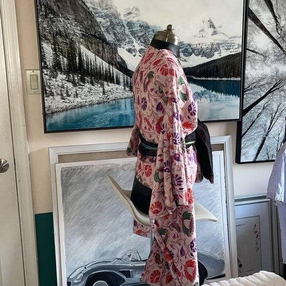 HANDCRAFTED Handmade kimono top jacket by me created from a kimono pattern based - Picture 5 of 11